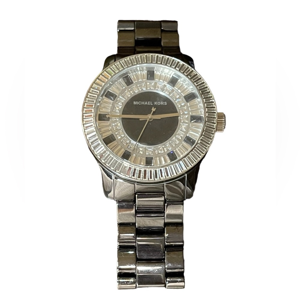MICHAEL KORS Baguette Crystal Black Ceramic UNISEX Watch MK5362 - Picture 10 of 13